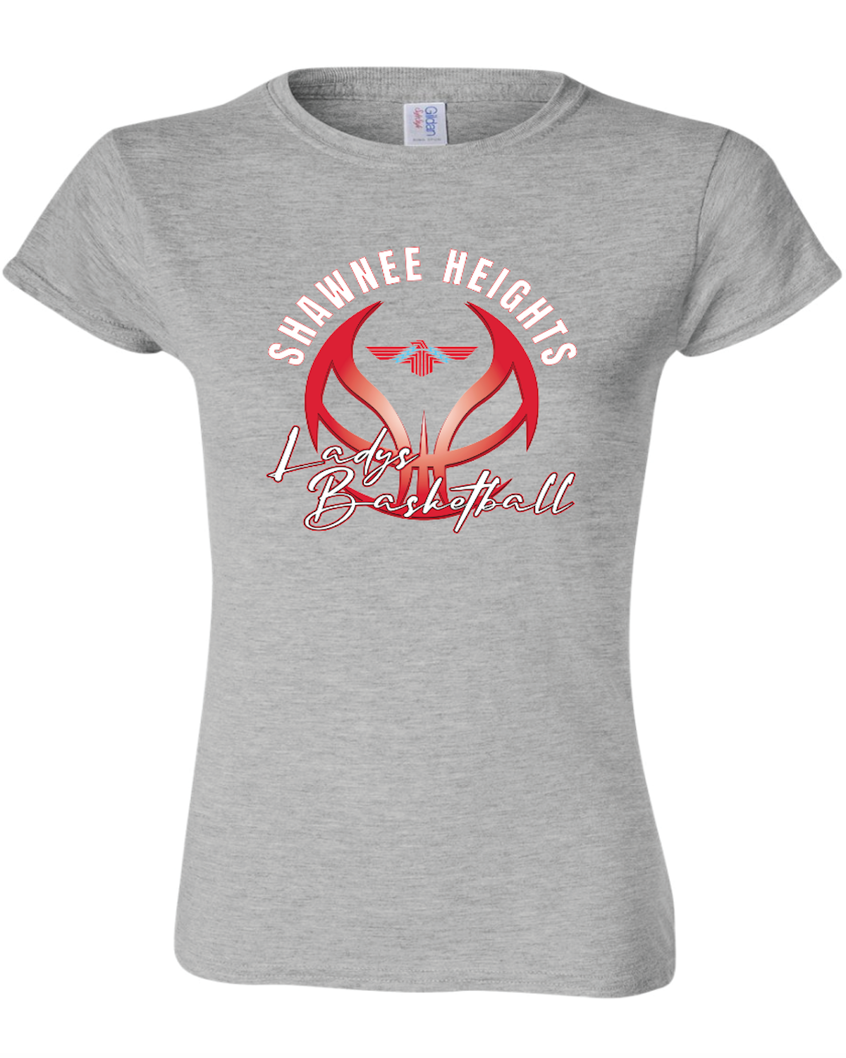 Shawnee Heights Ladys Basketball Womens Gildan Softstyle T-Shirt