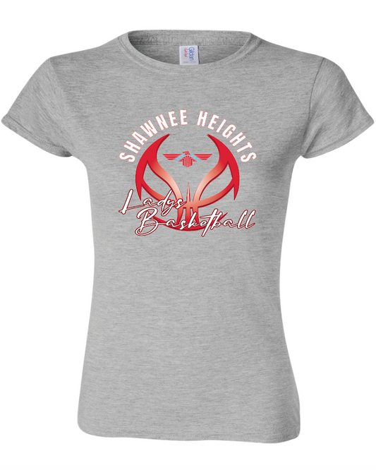 Shawnee Heights Ladys Basketball Womens Gildan Softstyle T-Shirt