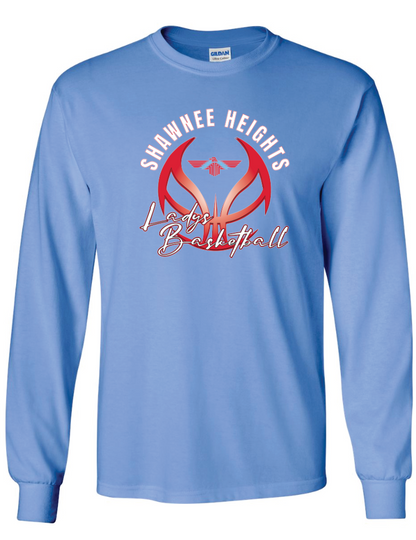 Shawnee Heights Ladys Basketball Gildan Ultra Cotton Long Sleeve T-Shirt