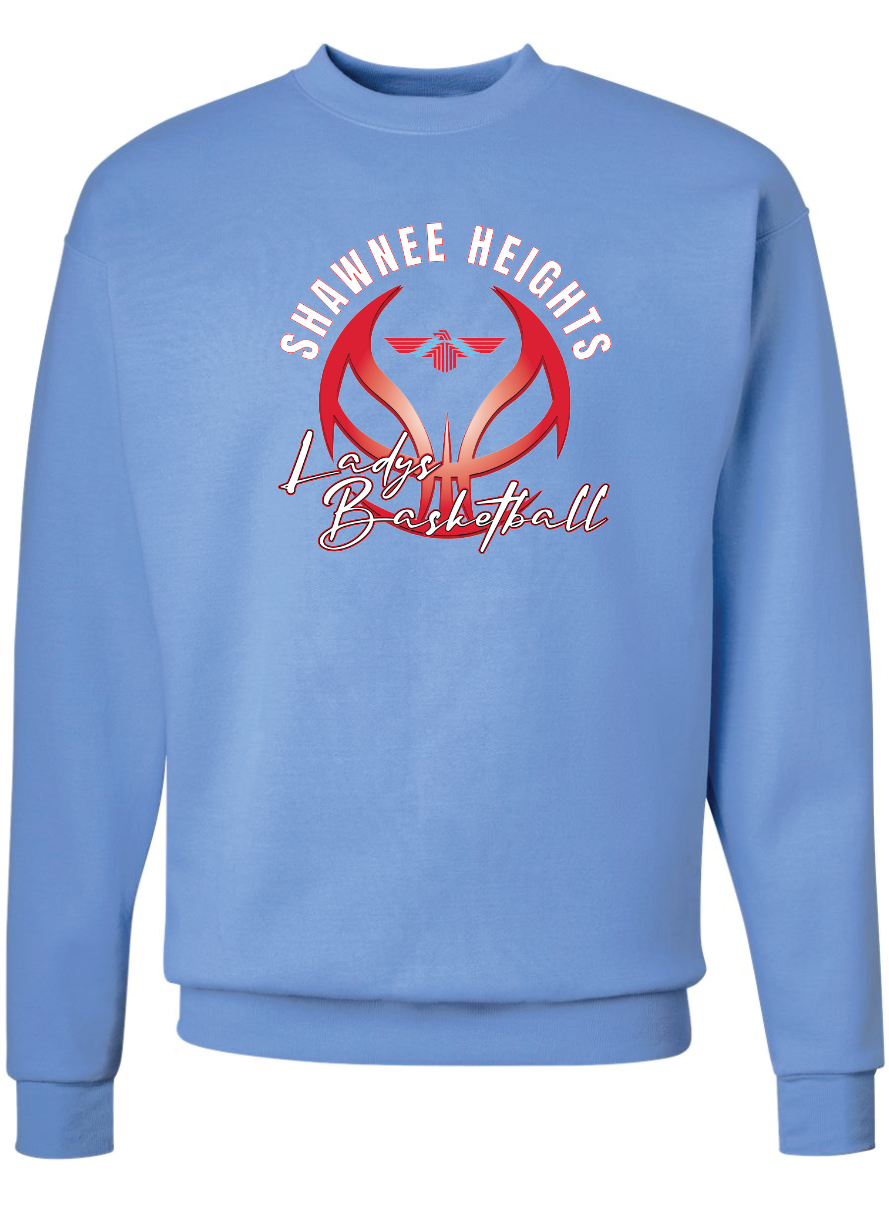 Shawnee Heights Ladys Basketball Crew Sweatshirt