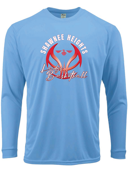 Shawnee Heights Ladys Basketball Paragon Performance Long Sleeve T-shirt