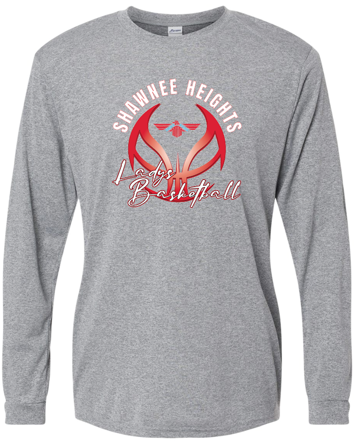 Shawnee Heights Ladys Basketball Paragon Performance Long Sleeve T-shirt