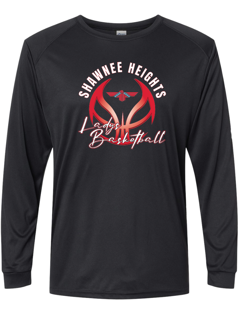 Shawnee Heights Ladys Basketball Paragon Performance Long Sleeve T-shirt