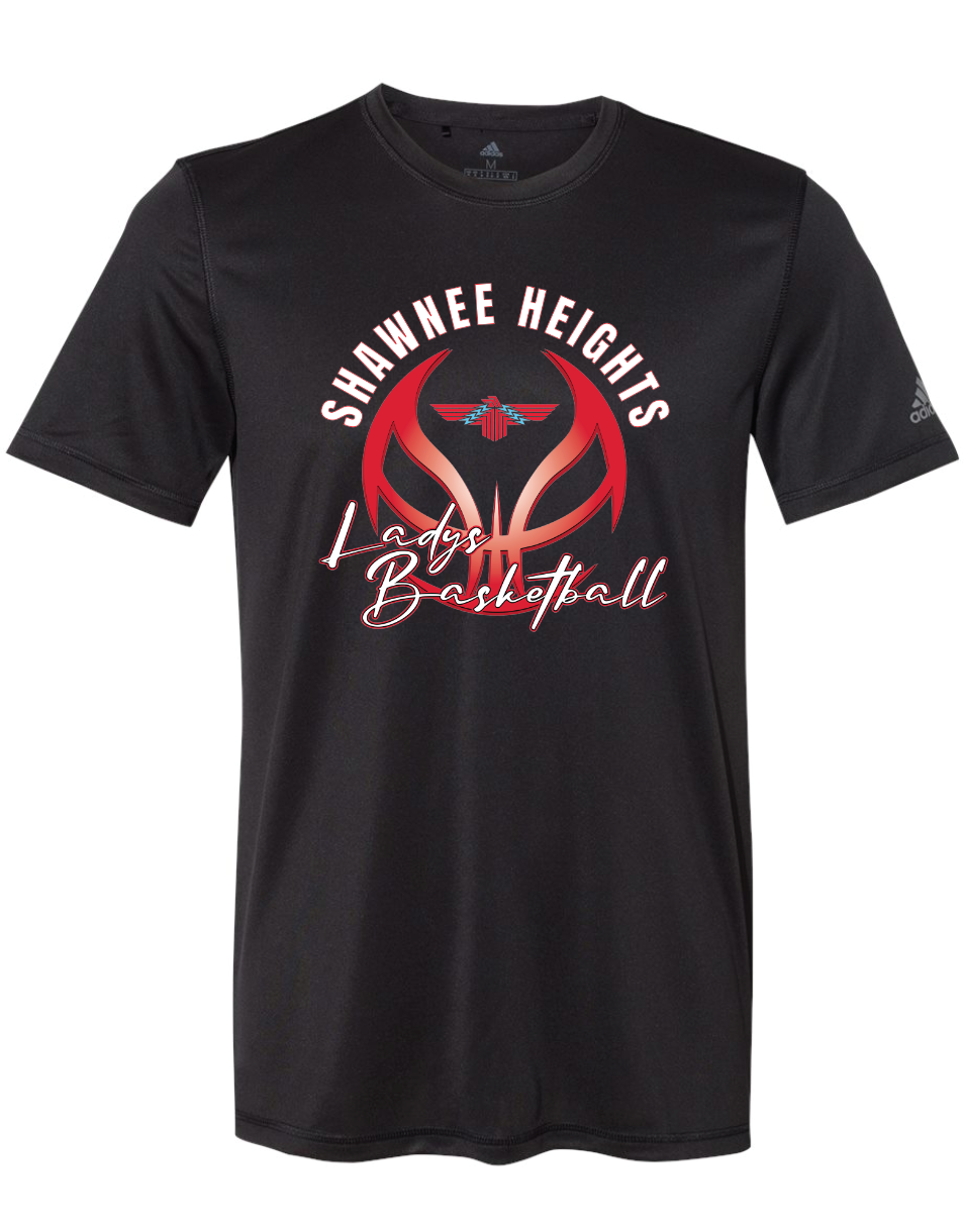 Shawnee Heights Lady Basketball Adidas Sports T-shirt