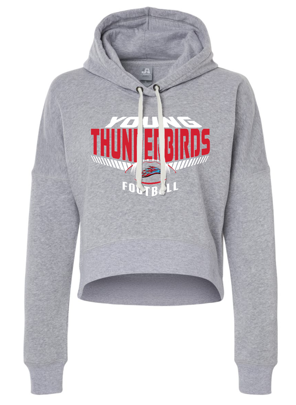 Thunderbird Football Women's Crop Hooded Sweatshirt