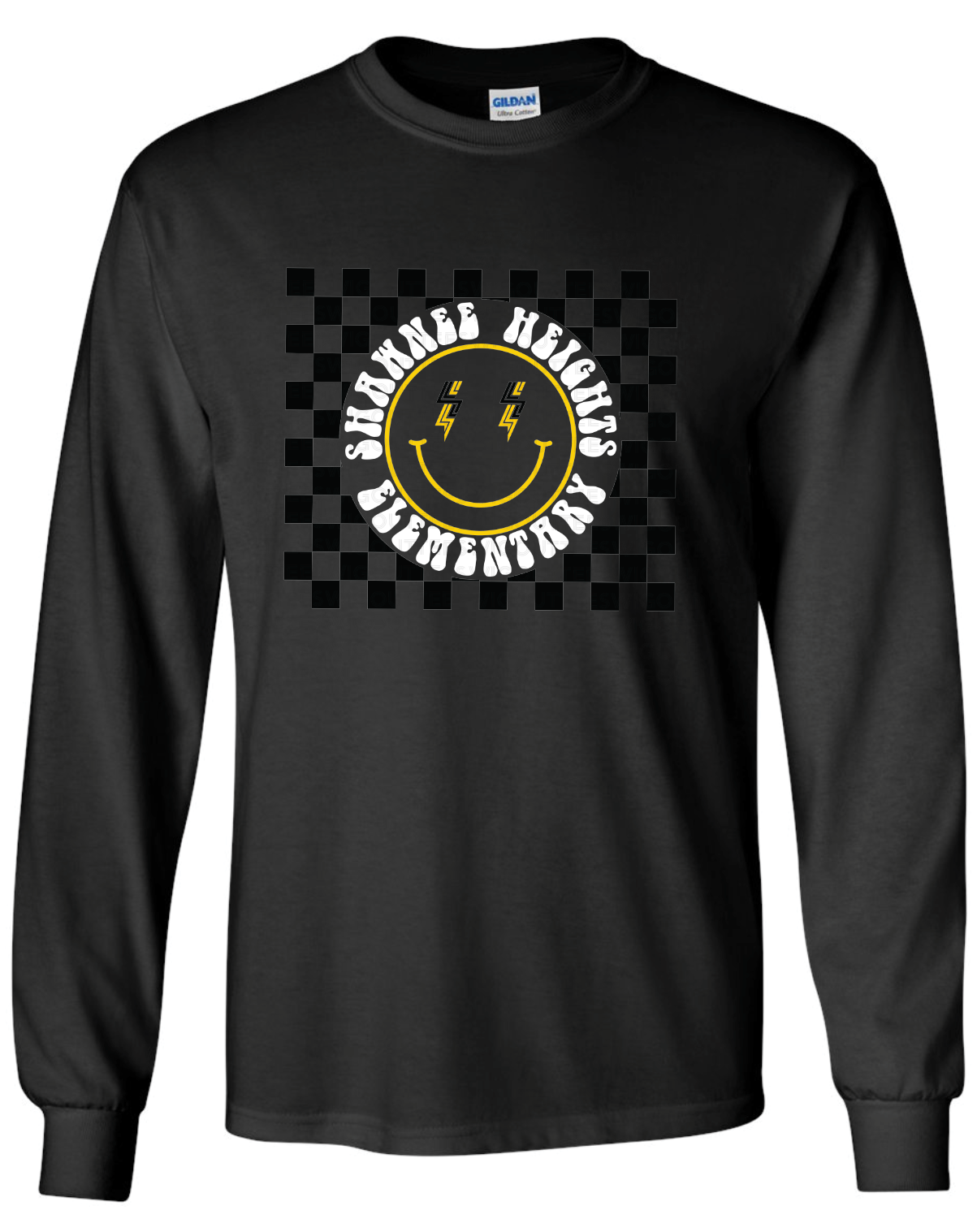 SHES Happy Face Long Sleeve T-Shirt