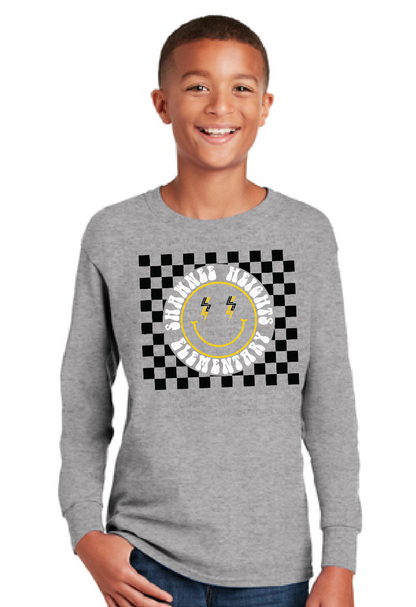 SHES Happy Face Long Sleeve T-Shirt