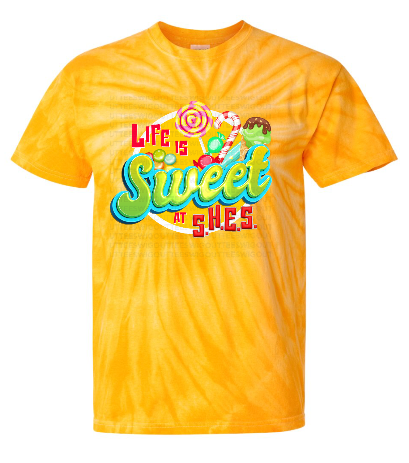 Life is Sweet at SHES Tie-Dyed T-Shirt