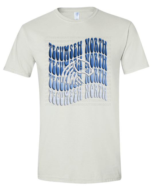 Retro Wave Panther Gildan Softstyle T-Shirt