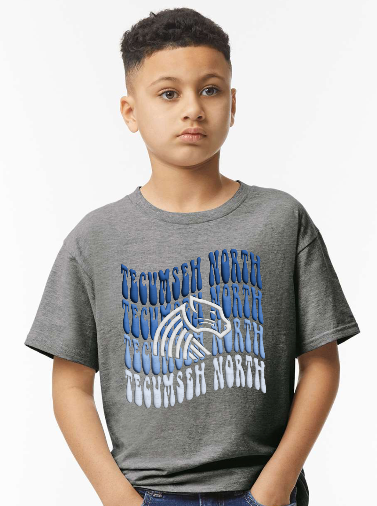 Retro Wave Panther Gildan Softstyle T-Shirt