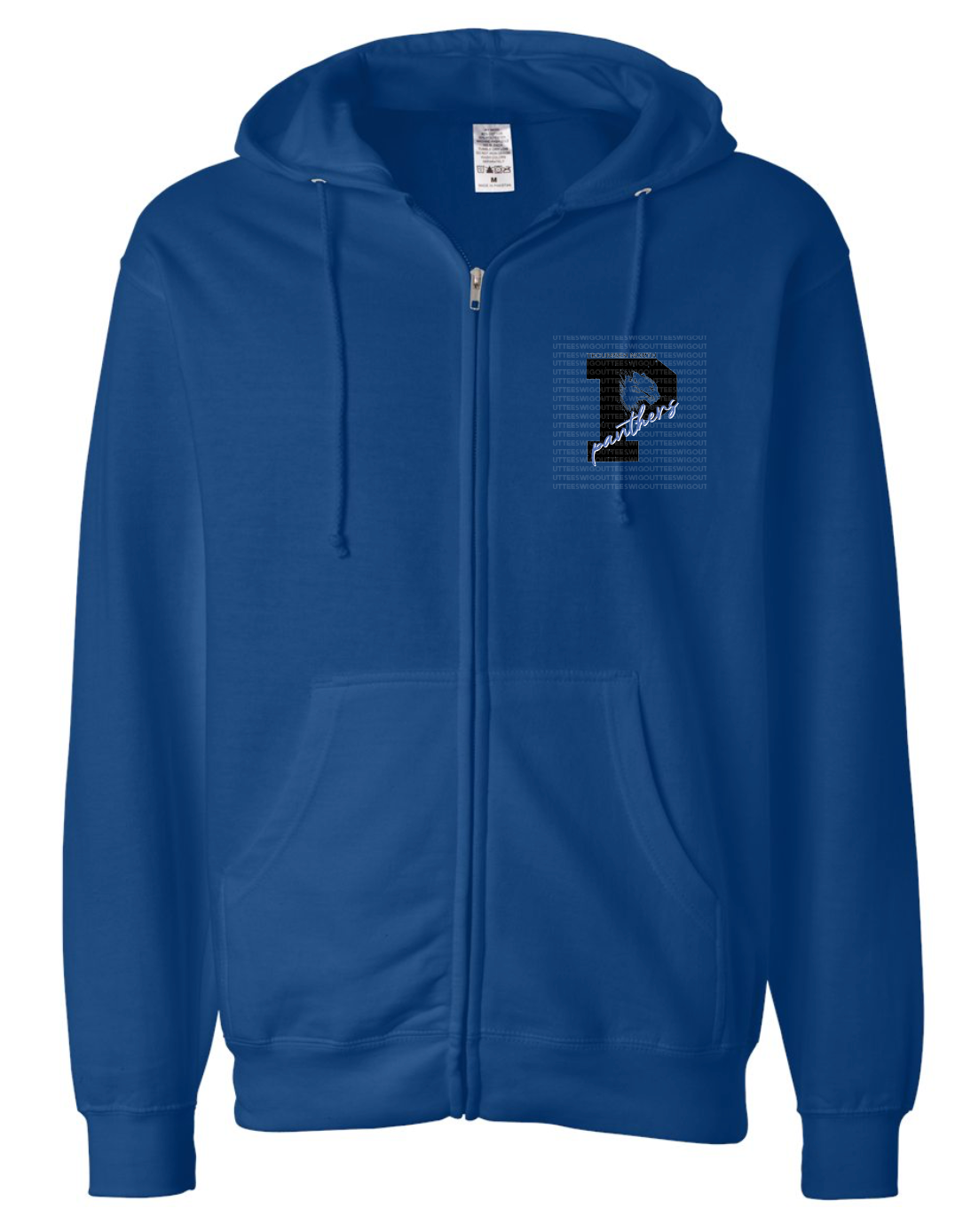 P is for Panthers Midweight Full-Zip Hoodie