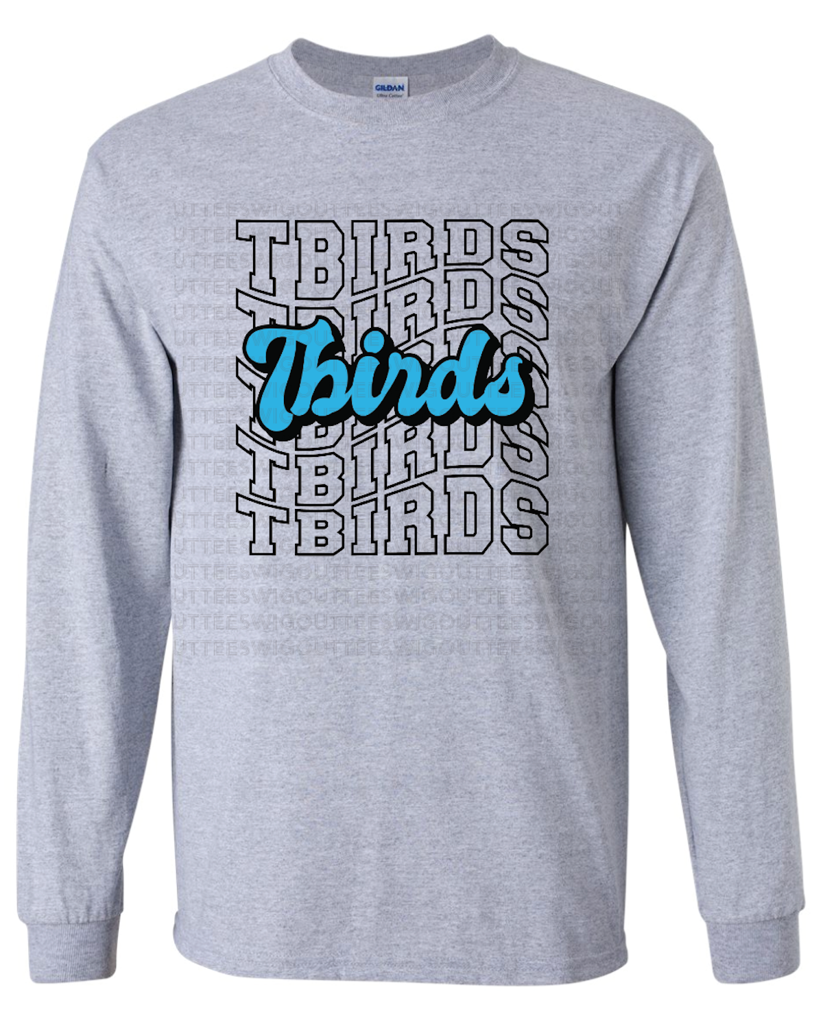 Wave Retro T-birds  Gildan Ultra Cotton Long Sleeve T-Shirt