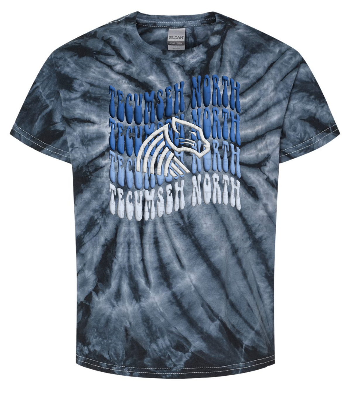 Retro Wave Panther Tie Dye T-shirt