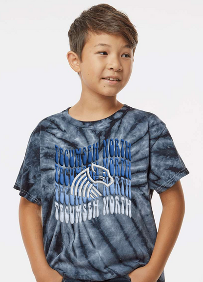 Retro Wave Panther Tie Dye T-shirt
