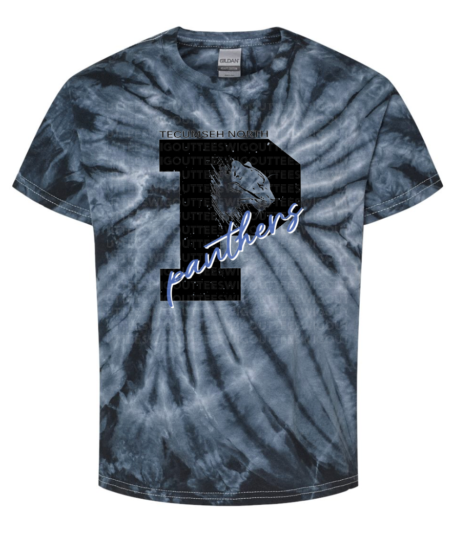 P is for Panther Tie Dye T-shirt