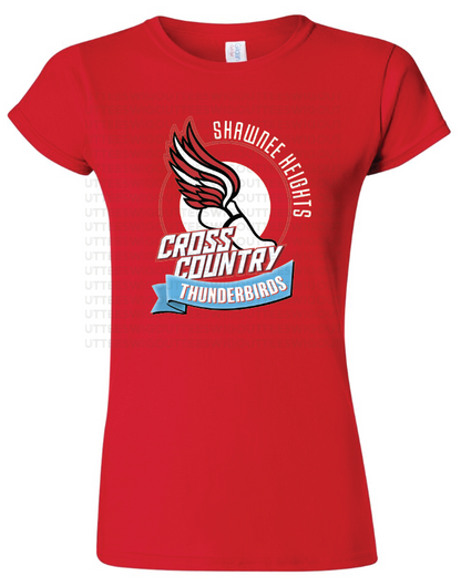 Thunderbirds Cross Country Womens Gildan Softstyle T-Shirt