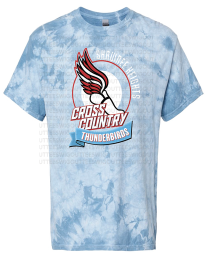 Thunderbird Cross Country Crystal Tie Dye T-shirt