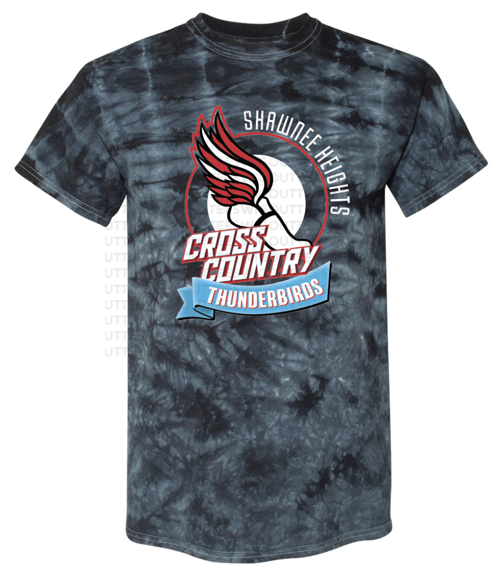 Thunderbird Cross Country Crystal Tie Dye T-shirt
