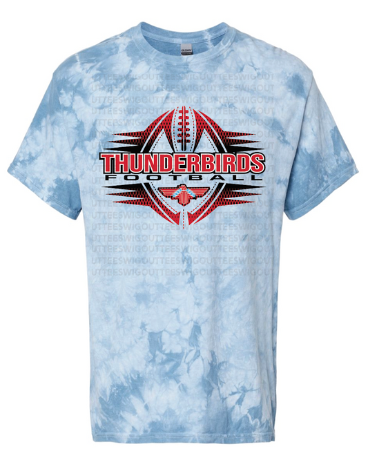 Tbird Football 2023 Crystal Tie Dye T-shirt