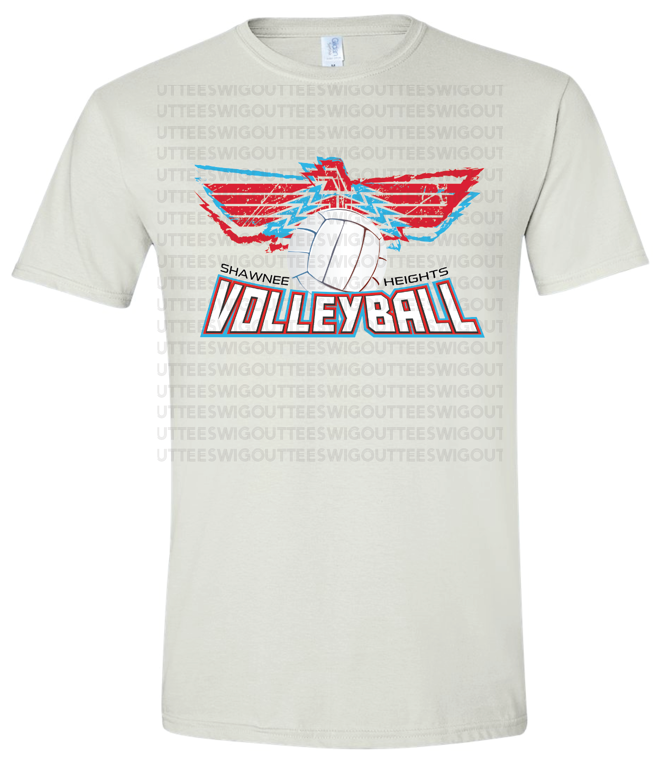 Shawnee Heights Volleyball Gildan Softstyle TShirt Wig Out Tees