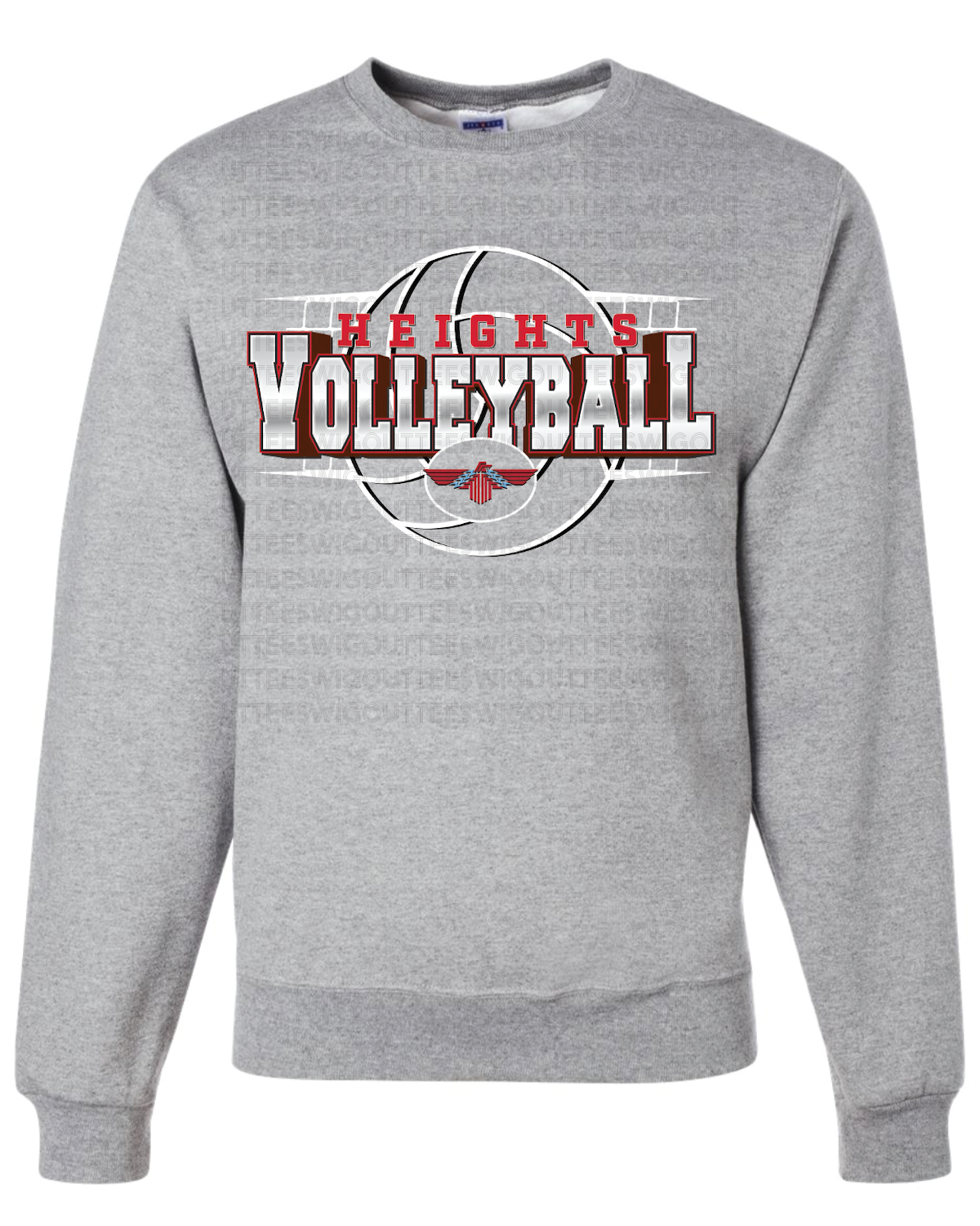 Heights Volleyball Jerzees Nublend Crew Sweatshirt