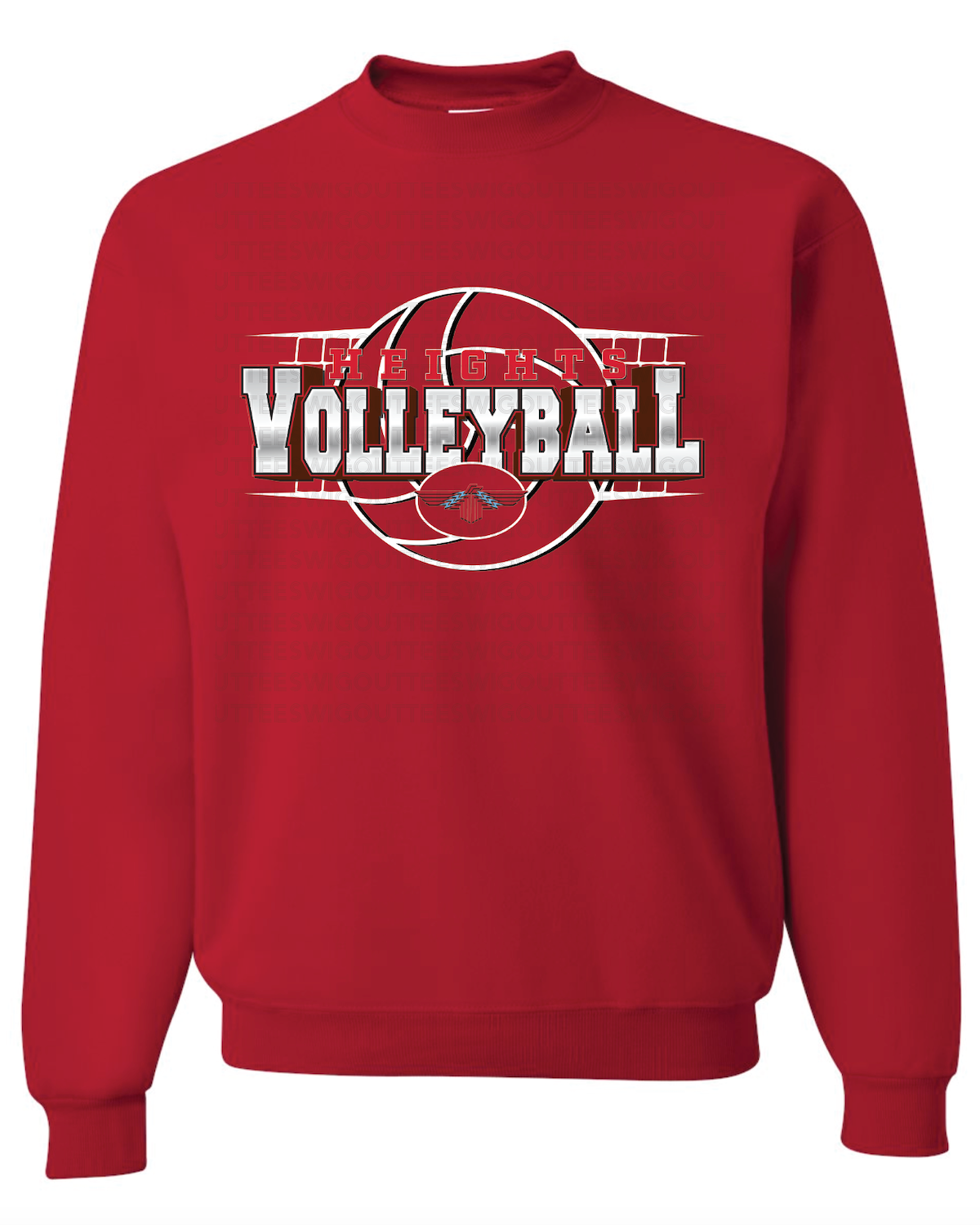 Heights Volleyball Jerzees Nublend Crew Sweatshirt