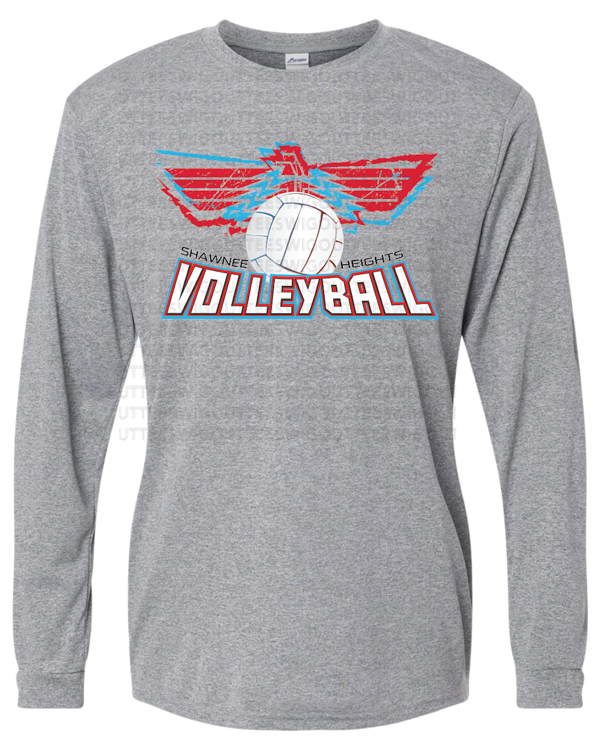Shawnee Heights Volleyball Paragon Performance Long Sleeve T-shirt