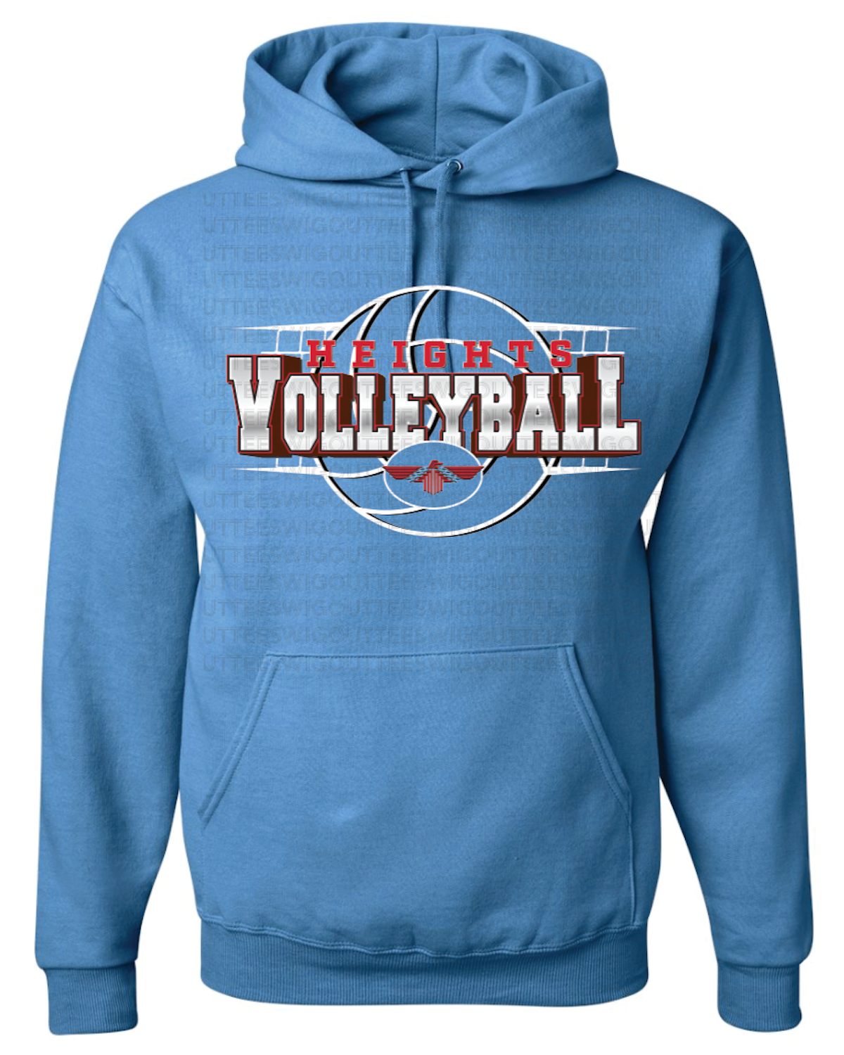 Heights Volleyball Jerzees Nublend Hooded Sweatshirt