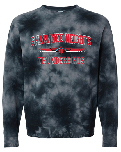 Shawnee Heights Collegiate Independent Mid-Weight Tie-Dyed Sweatshirt