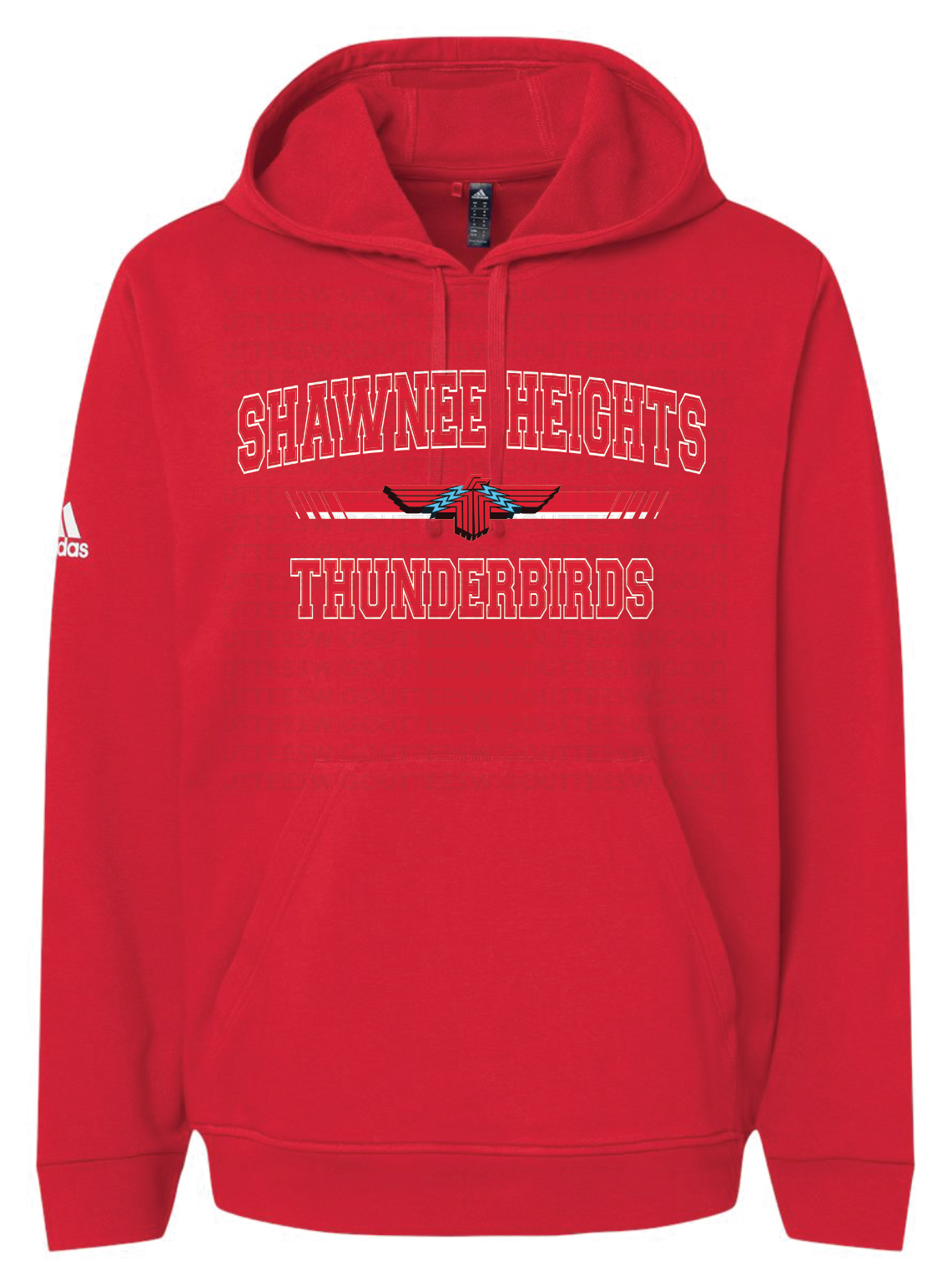 Shawnee Heights Collegiate Adidas Fleece Hooded Sweatshirt