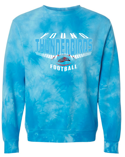 Young Thunderbirds Football Mid-weight Tie-Dyed Sweatshirt