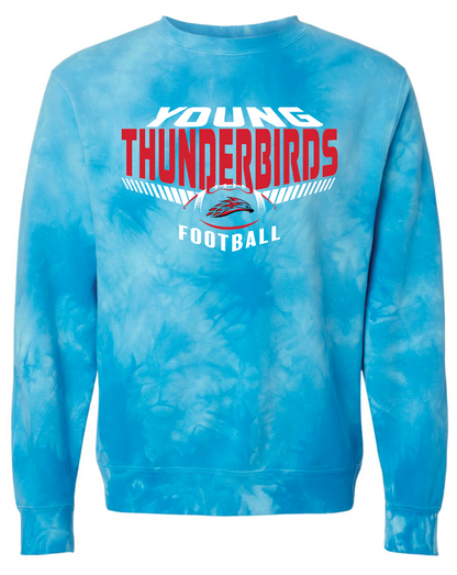 Young Thunderbirds Football Mid-weight Tie-Dyed Sweatshirt