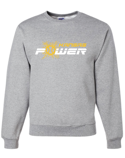 Kansas Power Jerzees Nublend Crew Sweatshirt