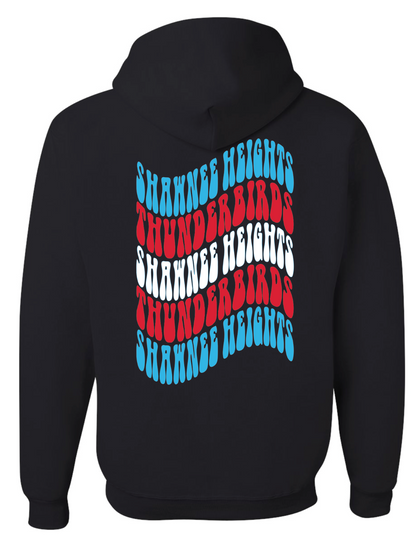 Retro and Wavy Jerzees Hooded Sweatshirt