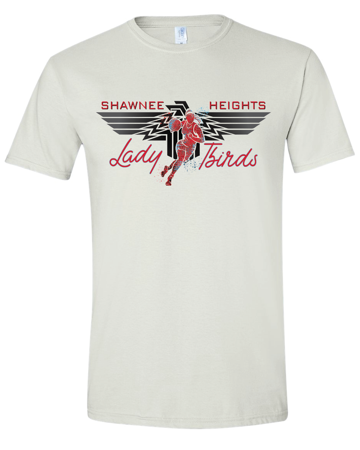 Shawnee Heights Lady Tbirds Basketball Gildan Softstyle T-Shirt