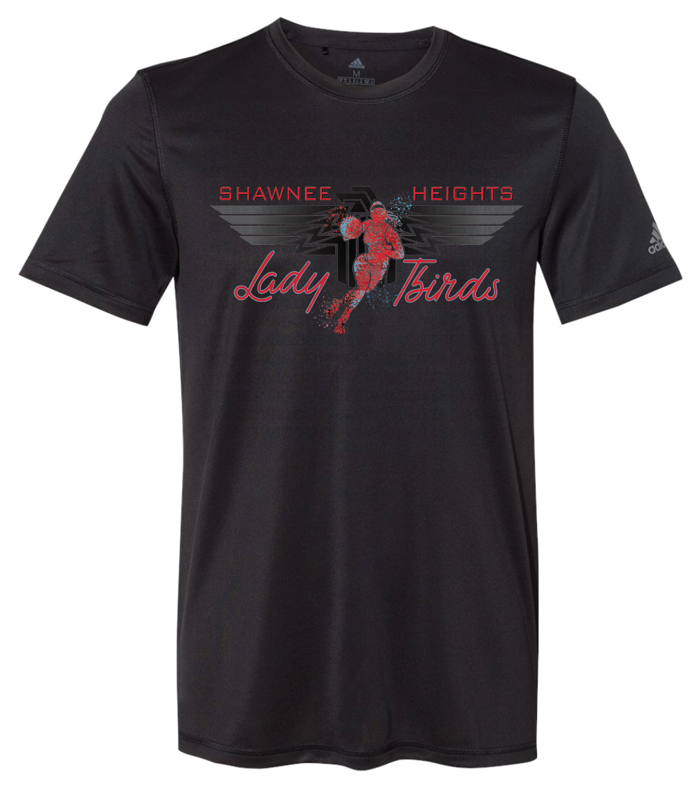 Shawnee Heights Lady Tbirds Basketball Adidas Sports T-shirt