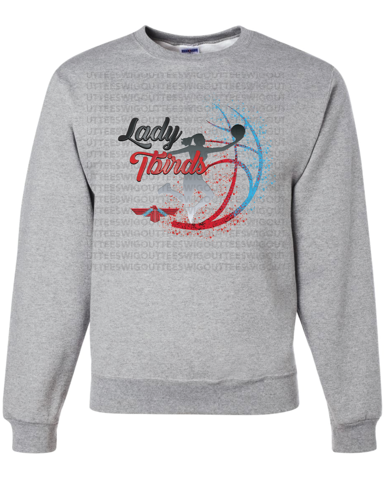 Lady Tbirds Basketball Jerzees Nublend Crew Sweatshirt