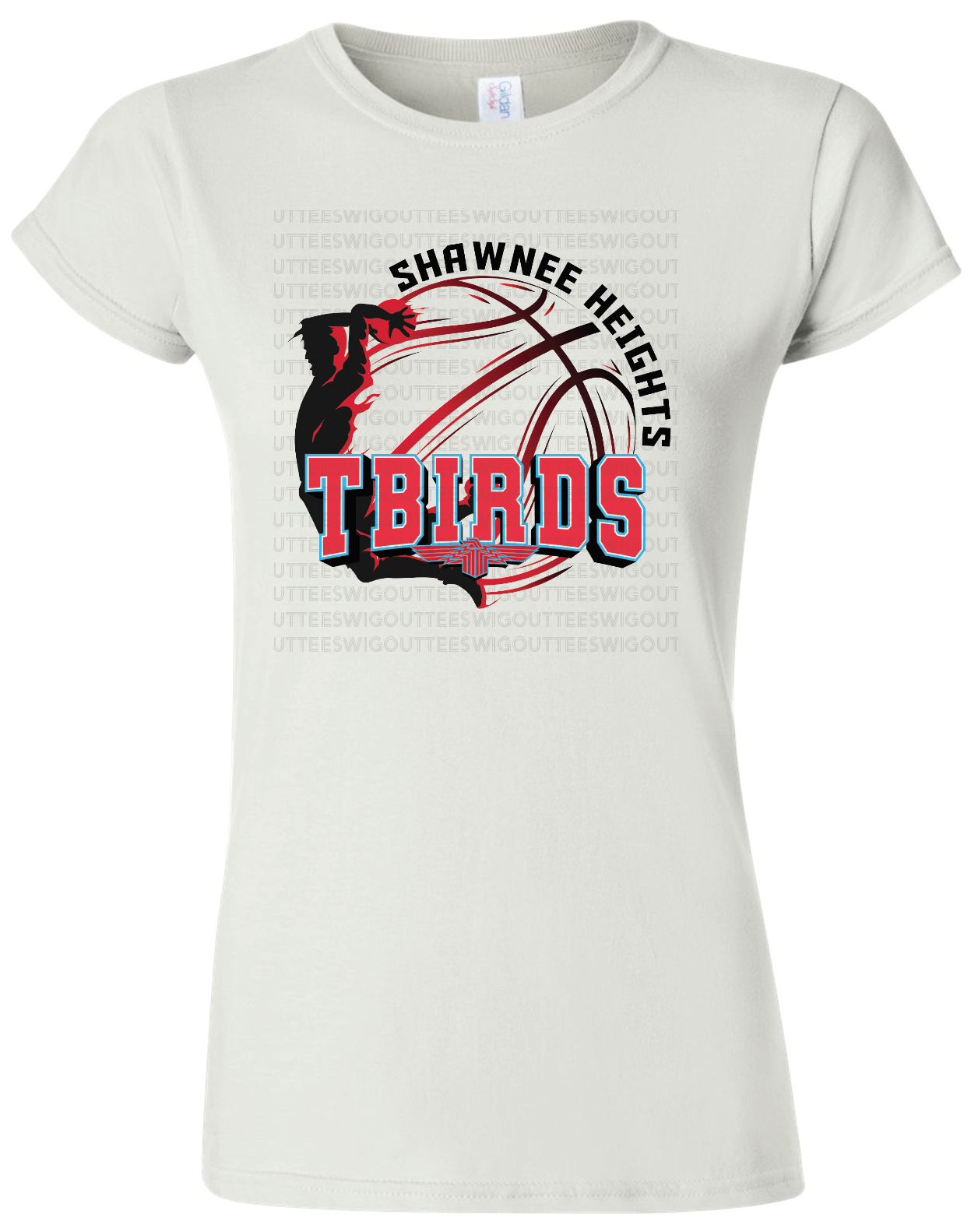 SHHS Tbirds Basketball Womens Gildan Softstyle T-Shirt