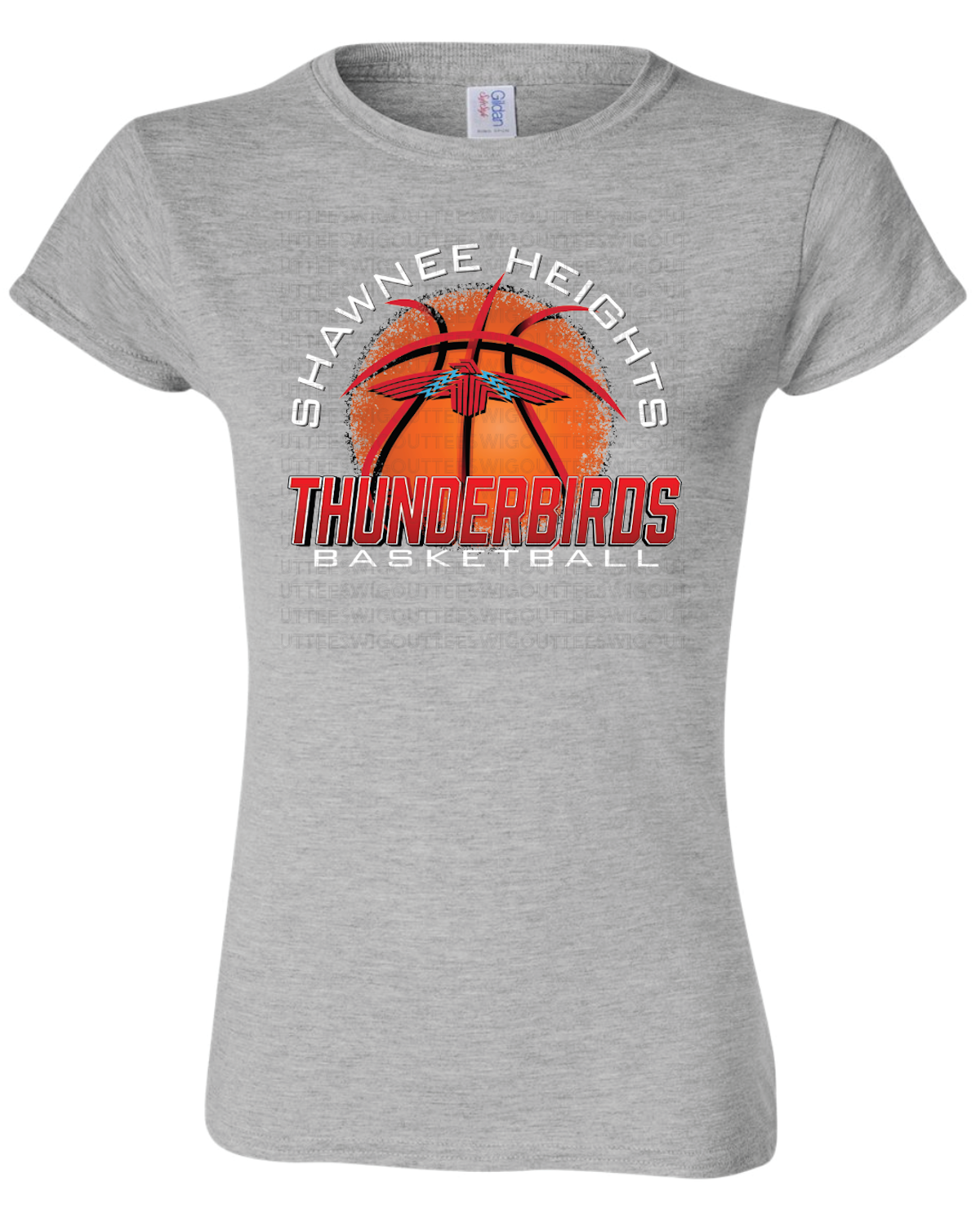 Thunderbirds Basketball Womens Gildan Softstyle T-Shirt