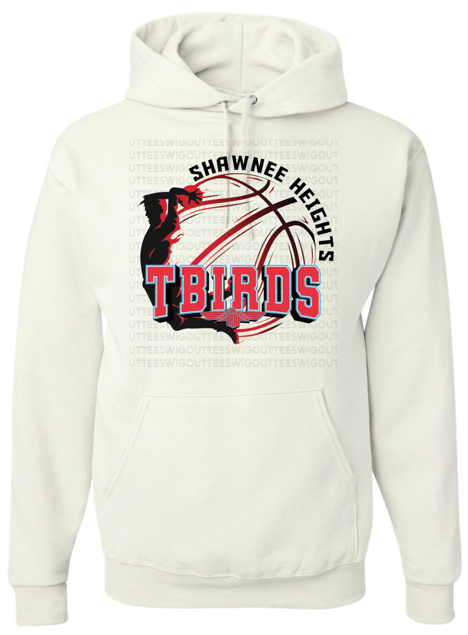 SHHS Tbirds Basketball Jerzees Nublend Hooded Sweatshirt