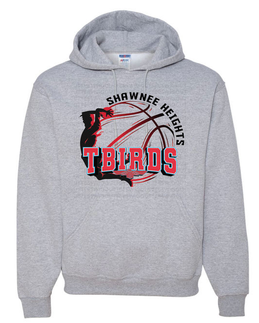 SHHS Tbirds Basketball Jerzees Nublend Hooded Sweatshirt