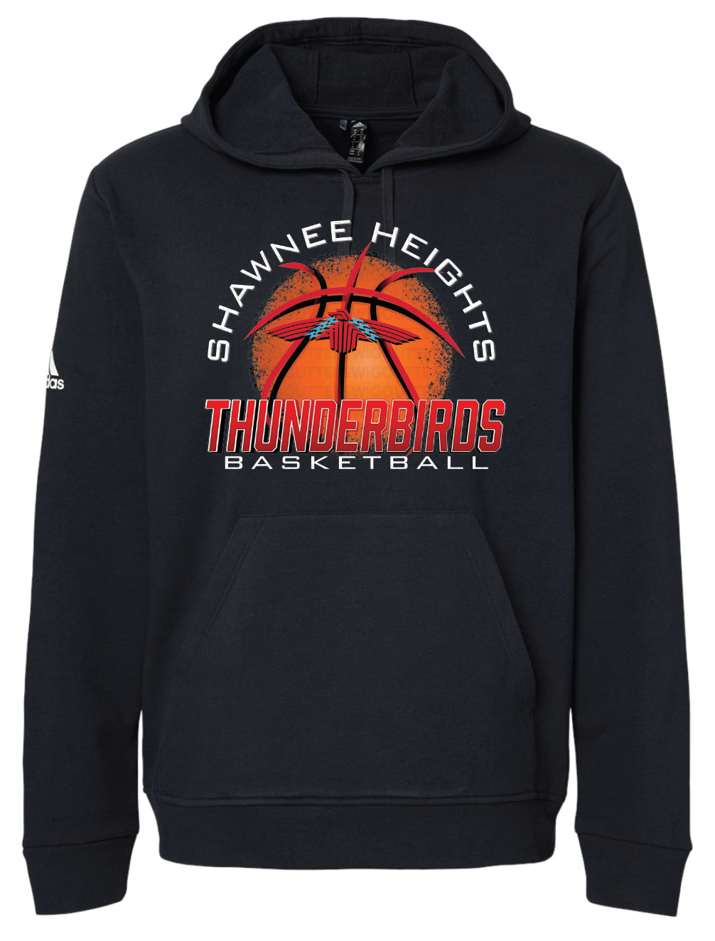 Thunderbirds Basketball Adidas Fleece Hooded Sweatshirt