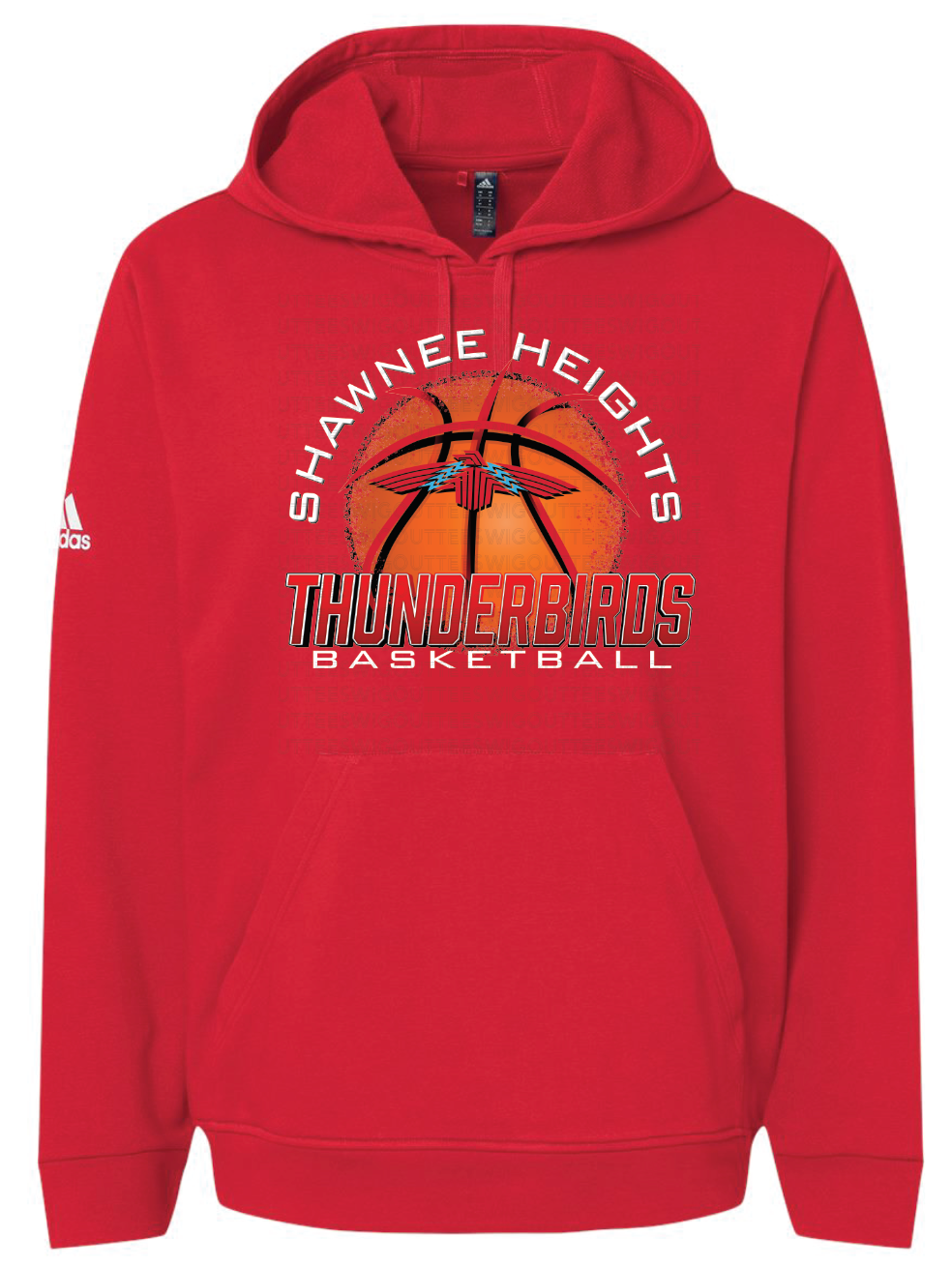 Thunderbirds Basketball Adidas Fleece Hooded Sweatshirt