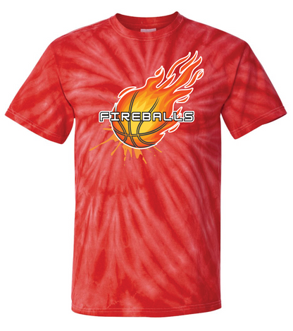 Fireballs Pinwheel Tie-Dyed T-shirt