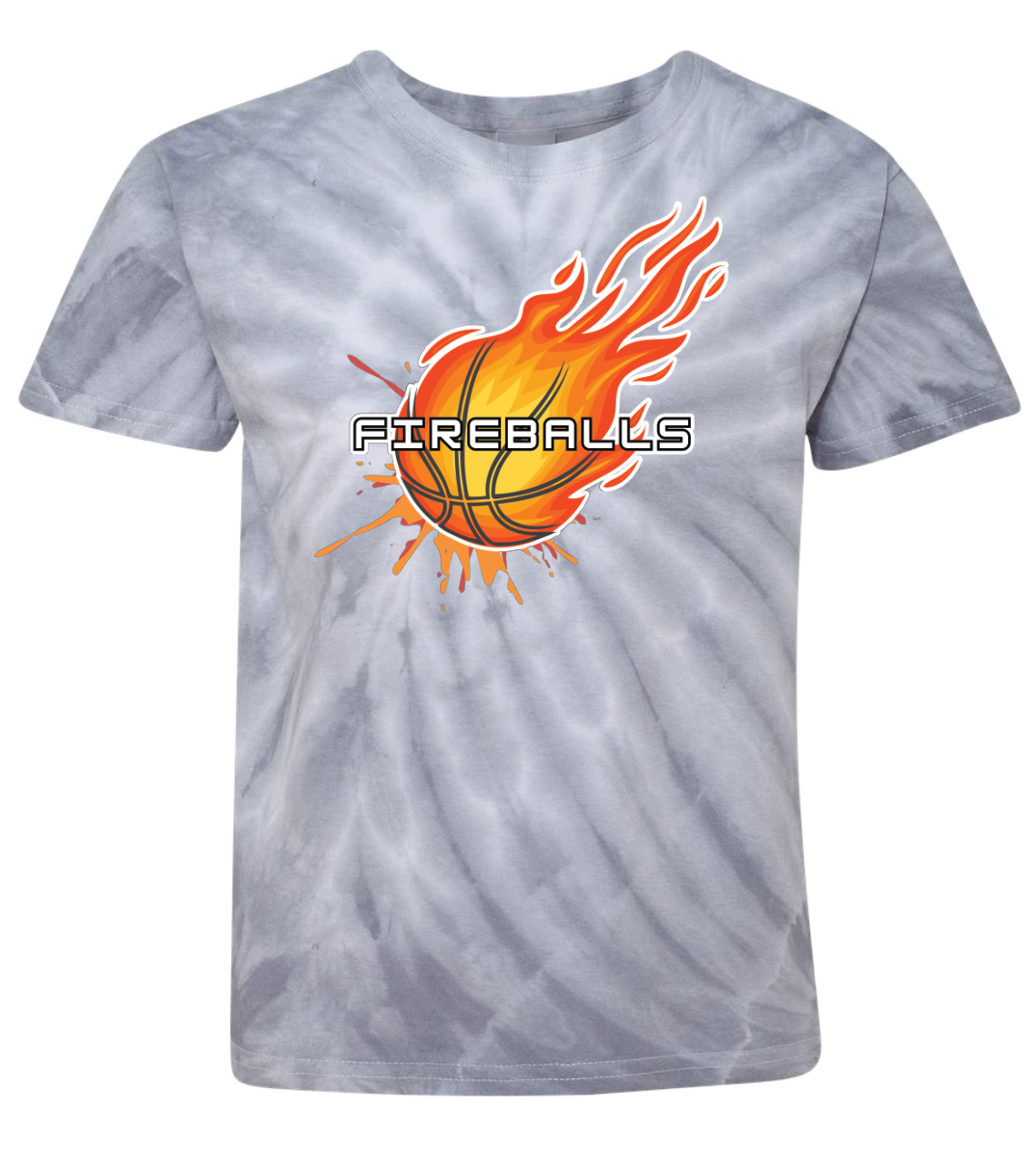 Fireballs Pinwheel Tie-Dyed T-shirt