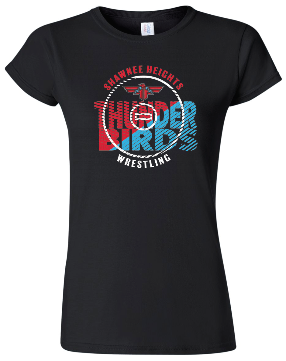 Shawnee Heights Wrestling Womens Gildan Softstyle T-Shirt