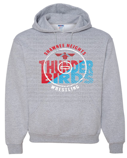Shawnee Heights Wrestling Jerzees NuBlend® Hooded Sweatshirt