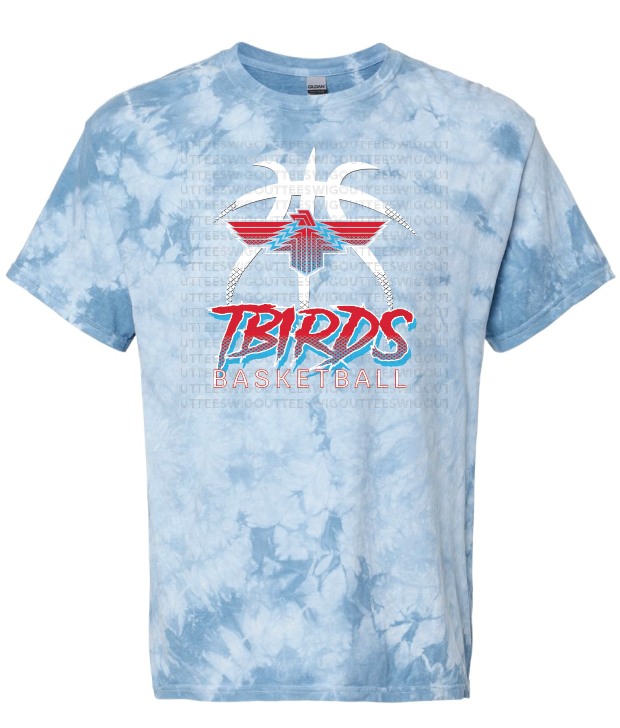 Tbirds Basketball Crystal Tie Dye T-shirt