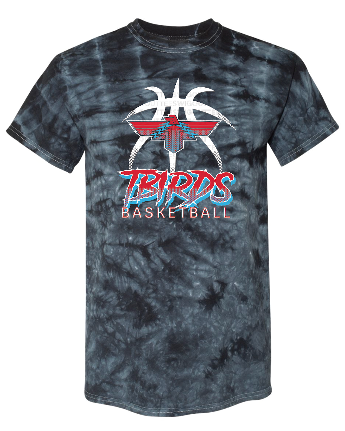 Tbirds Basketball Crystal Tie Dye T-shirt