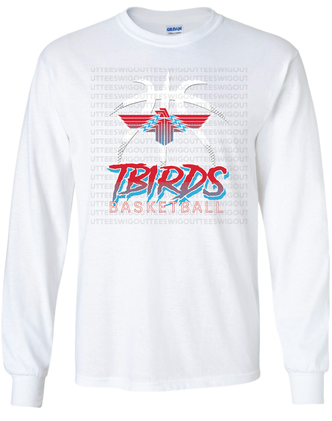 Tbirds Basketball Gildan Ultra Cotton Long Sleeve T-Shirt